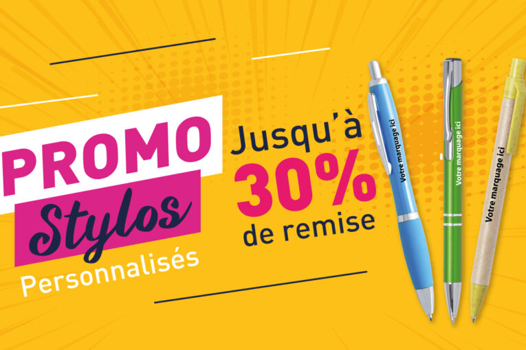 Promos stylos personnalisés